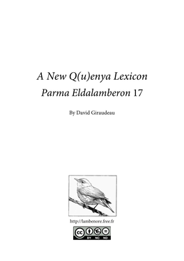 Enya Lexicon Parma Eldalamberon 17