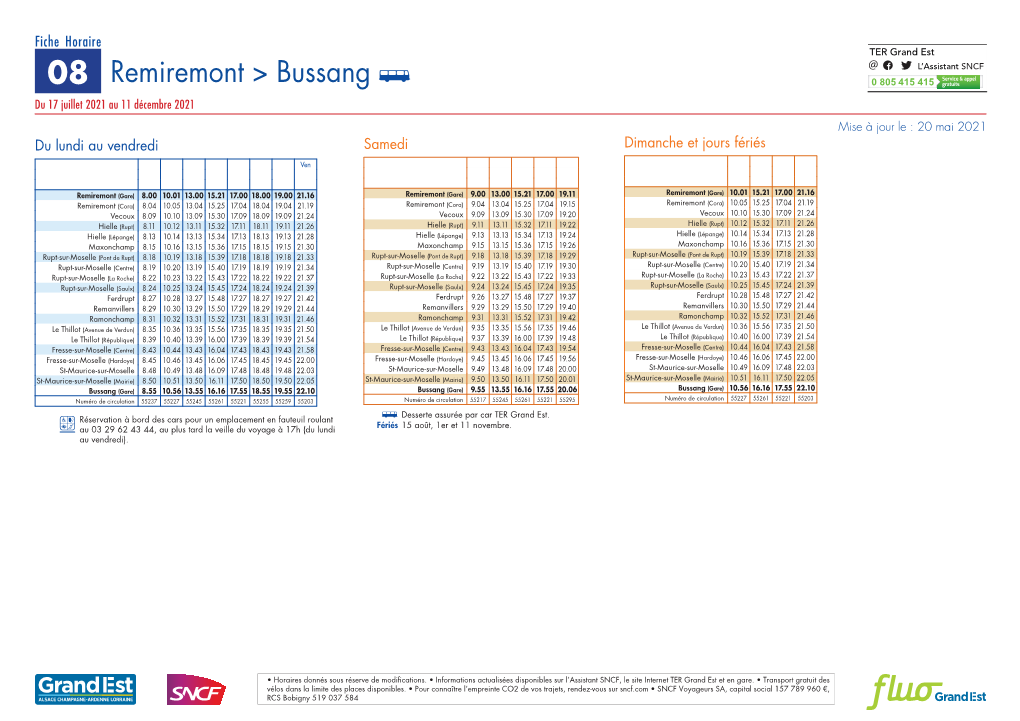 Remiremont &gt; Bussang C