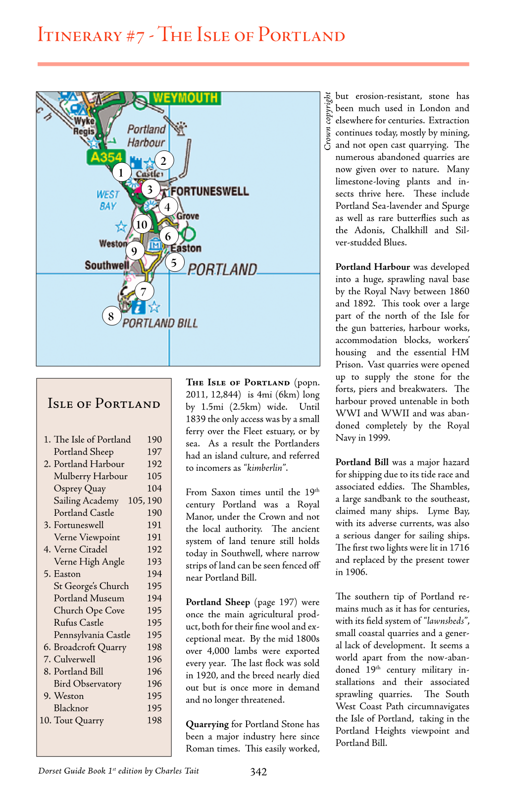 Itinerary #7 - the Isle of Portland