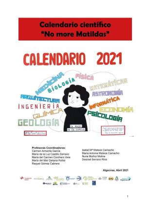 Memoria Calendario No More Matildas