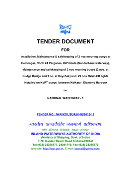 Tender Document For
