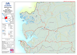 Reference Map of Port Loko, Northern Province, Sierra Leone