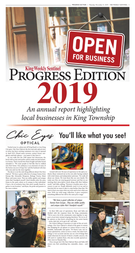 An Annual Report Highlighting Local Businesses in King Township You'll