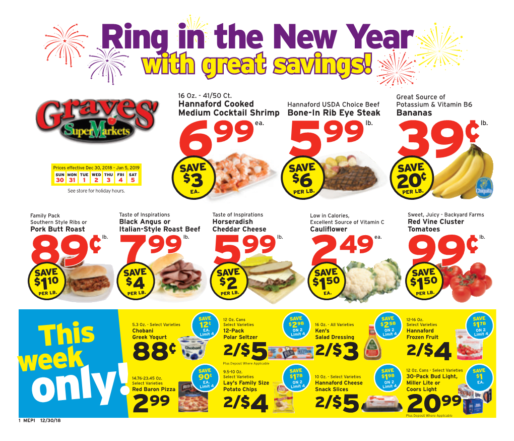 Ring in the New Year Delicatessen Bakery