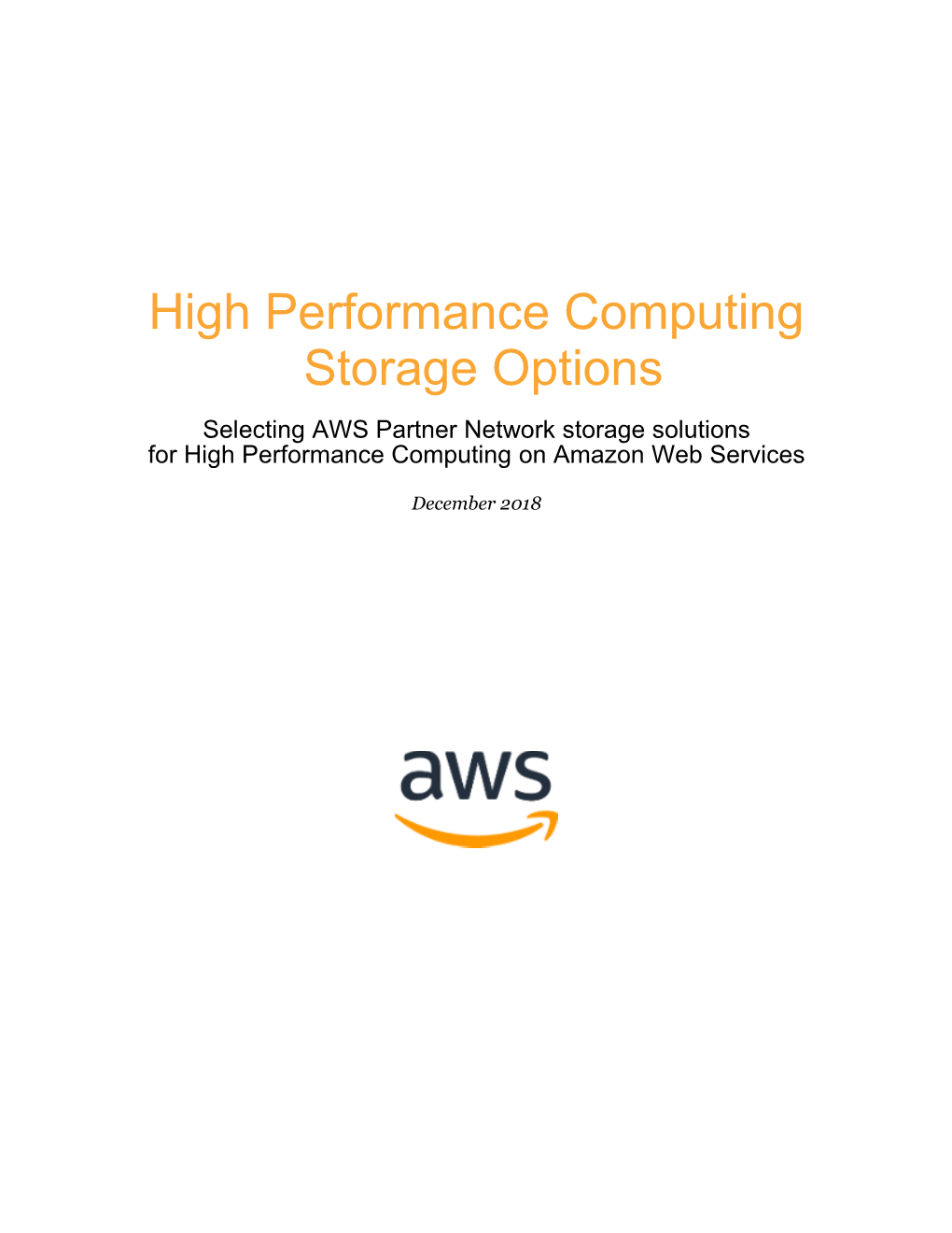 (HPC) Storage Options