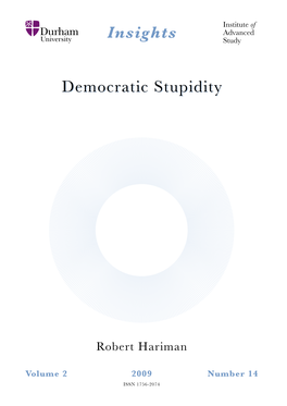 Democratic Stupiditystupidity