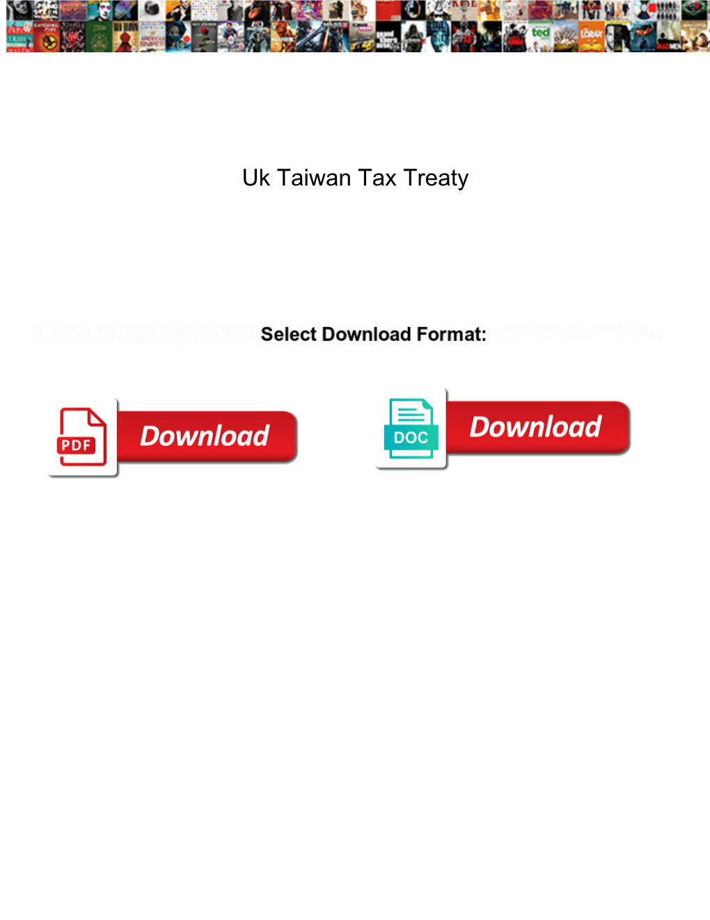 Uk Taiwan Tax Treaty