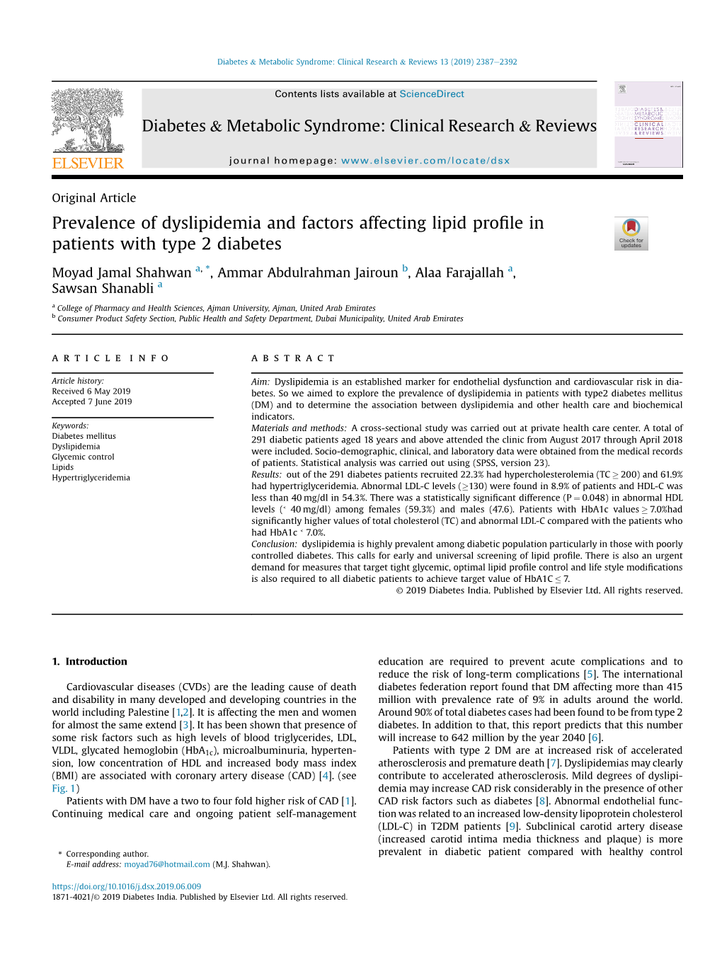 Factors Affecting Lipid Profile