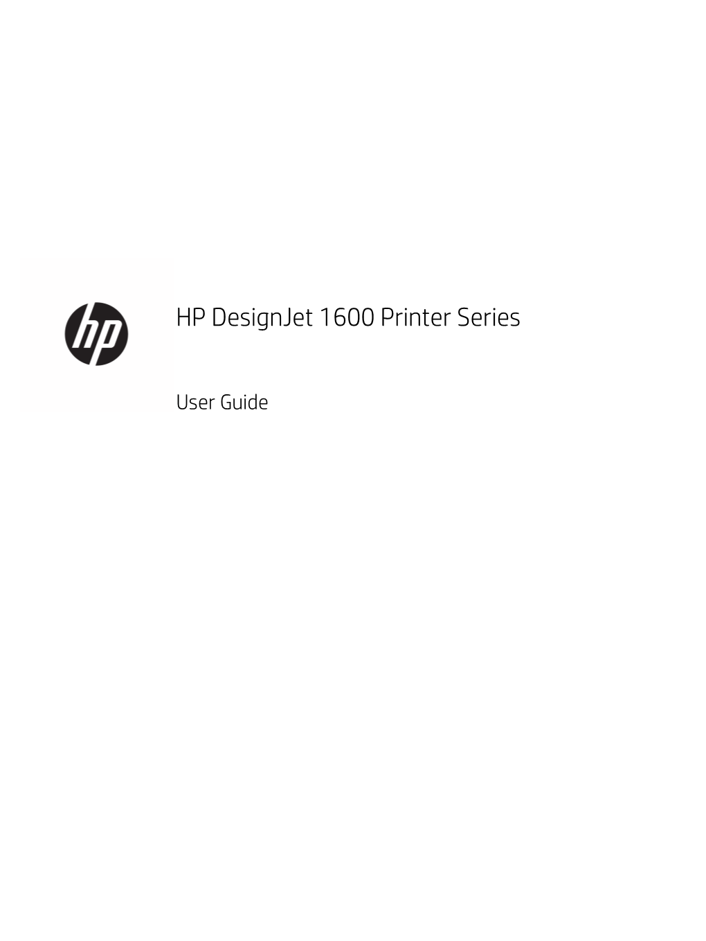 HP Designjet 1600 Printer Series User Guide