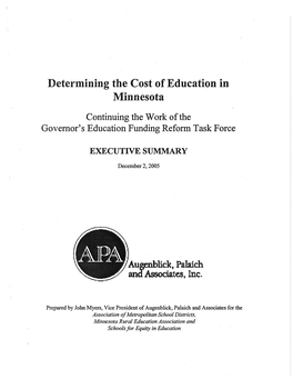 Cost of Educatiqn in Minnesota