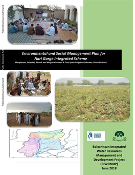 Balochistan Integrated Water Resources Management and Development Project (BIWRMDP)1 | P a G E