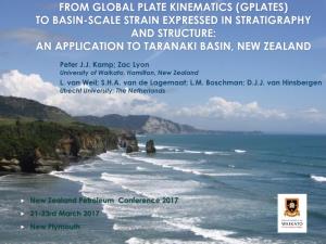 From Global Plate Kinematics (Gplates) to Basin-Scale Strain Expressed in Stratigraphy and Structure: an Application to Taranaki Basin, New Zealand