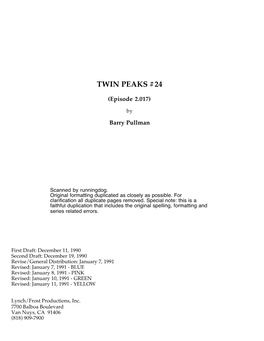 Twin Peaks #24