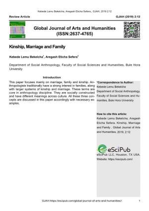 Kinship, Marriage and Family