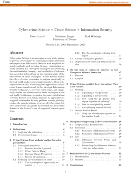 2.2 Cyber-Crime Science