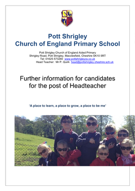 Pott Shrigley Church of England Primary School