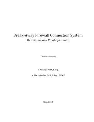 Break-Away Firewall Connection System