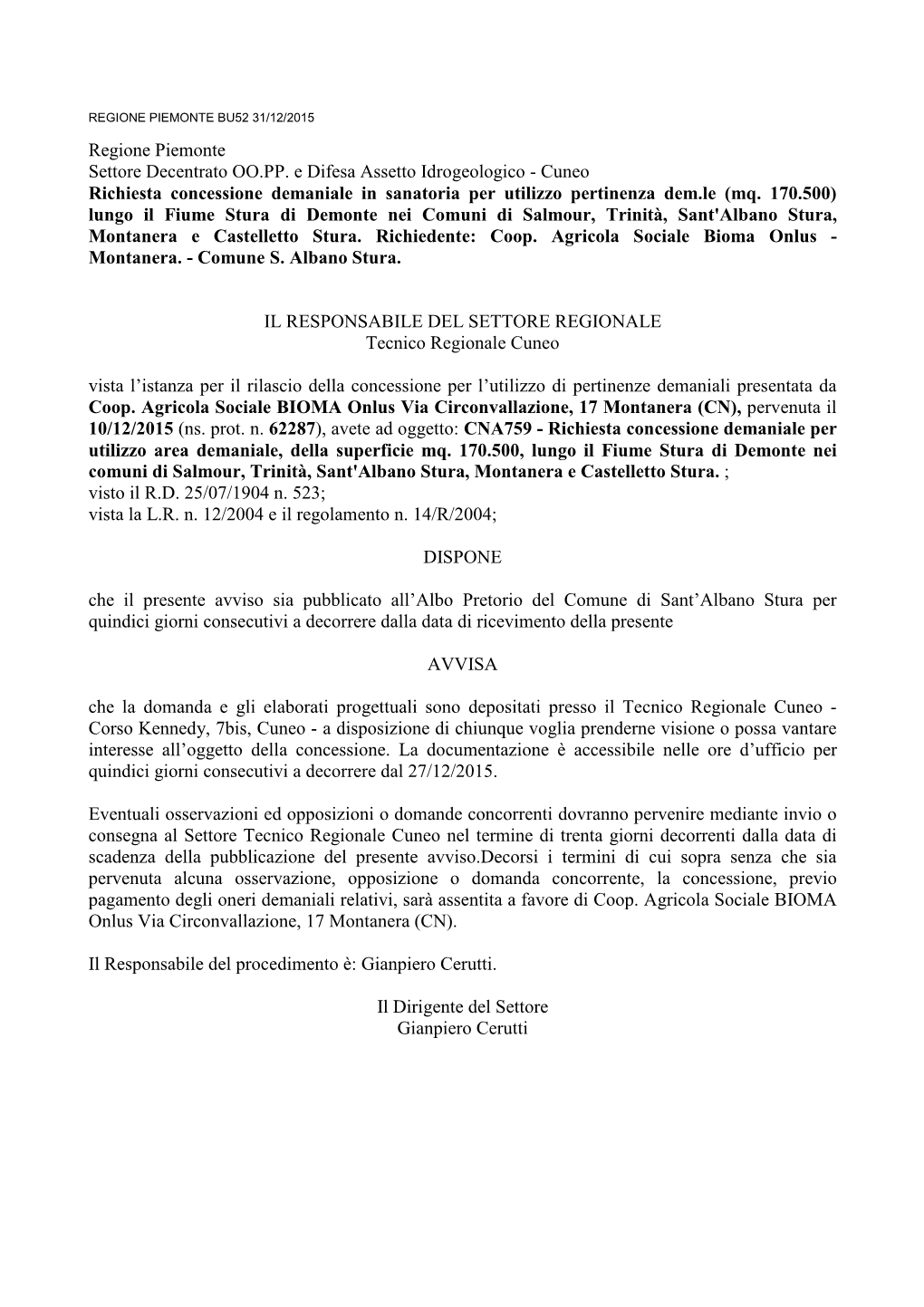 Aa Aa Regione Piemonte 2015-12-22 53236.Rtf Pdf