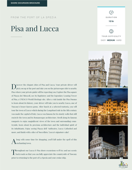 Pisa and Lucca