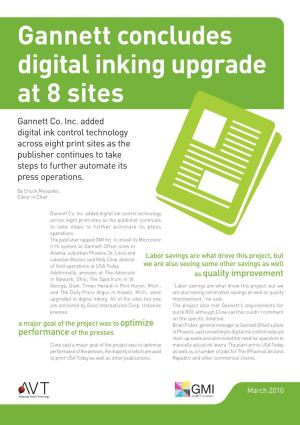 Gannett Concludes Digital Inking Upgrade at 8 Sites