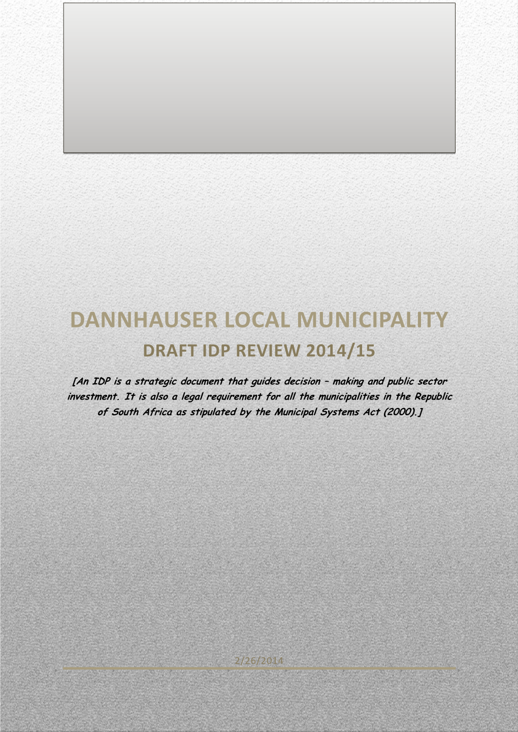 Dannhauser Local Municipality