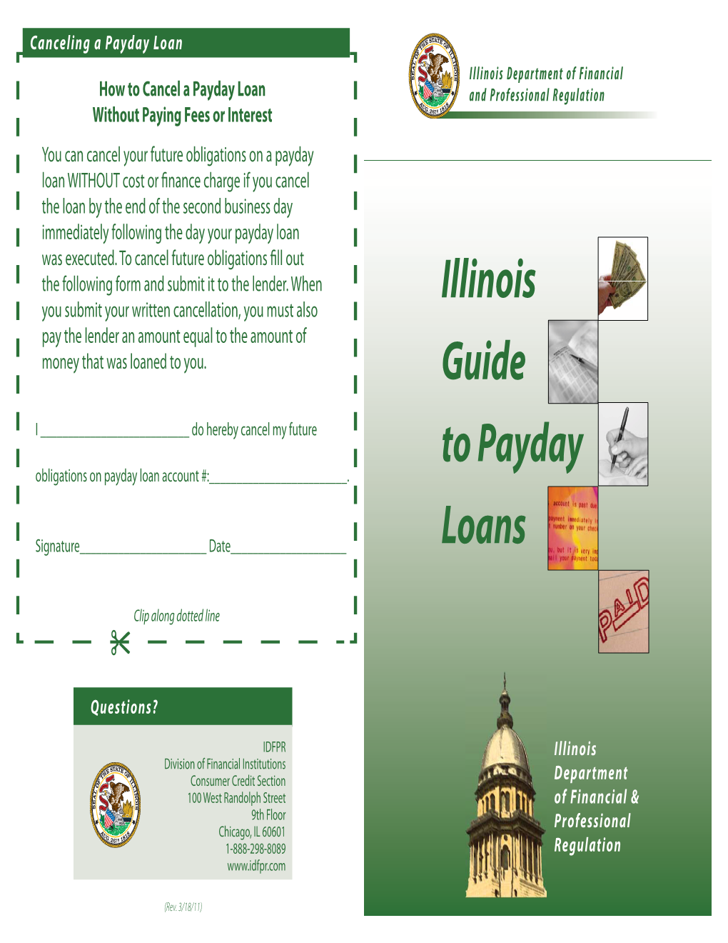 Payday Loan Pamphlet