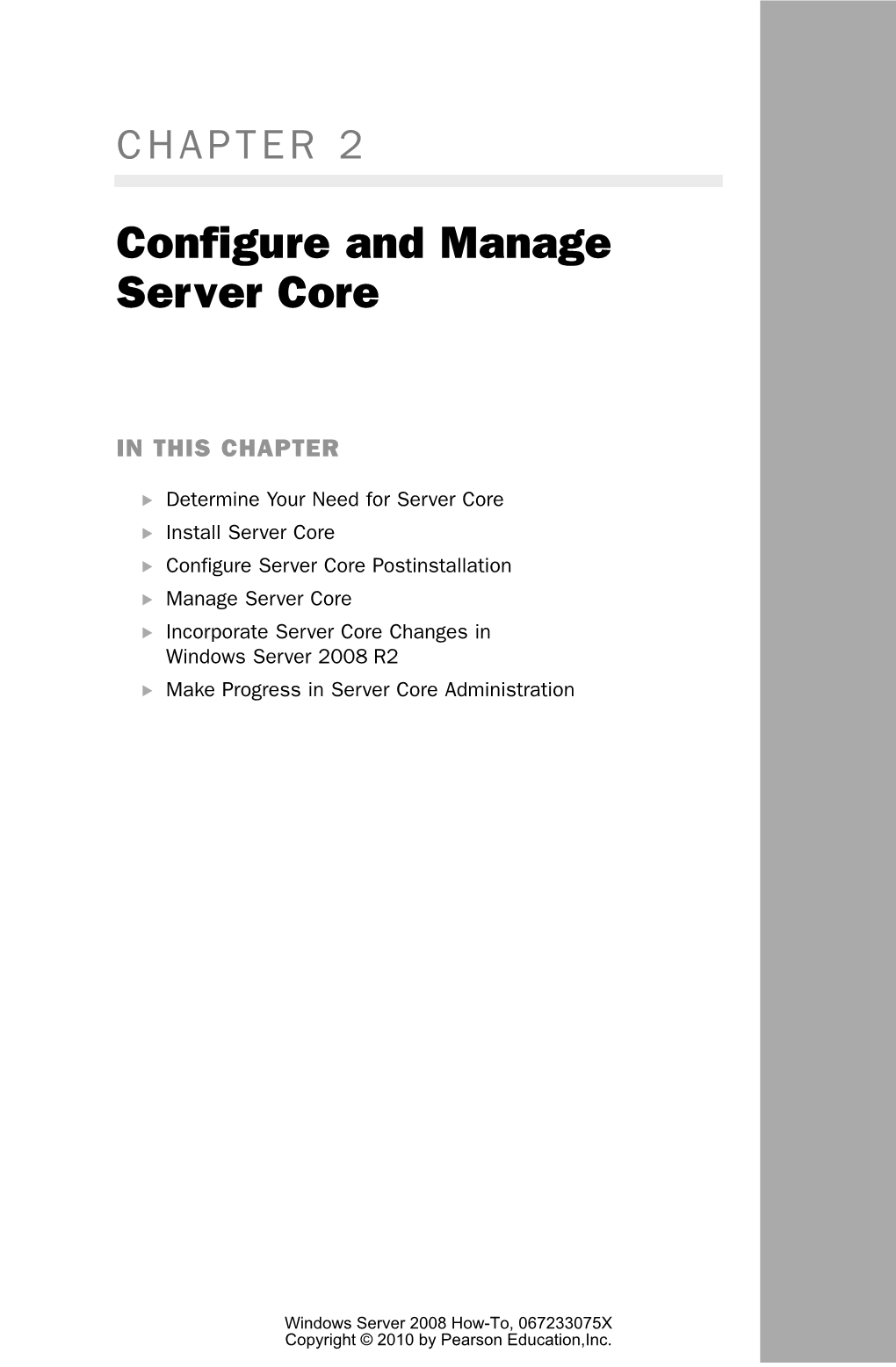 Configure and Manage Server Core