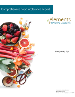 Comprehensive Food Intolerance Report