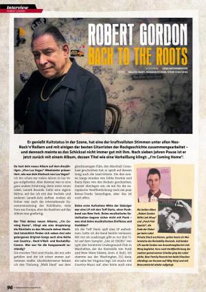 Robert Gordon Back to the Roots Interview « Gerd Rothenberger Fotos « Dallyn Pavey, Howard Pitkow, Steve Stoltzfus