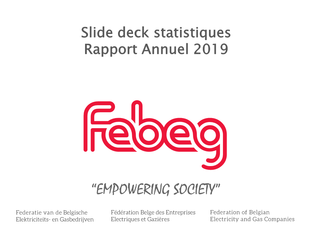 “EMPOWERING SOCIETY” Faits Marquants 2019 (Plus De Faits Sur Le Site Web De La FEBEG)