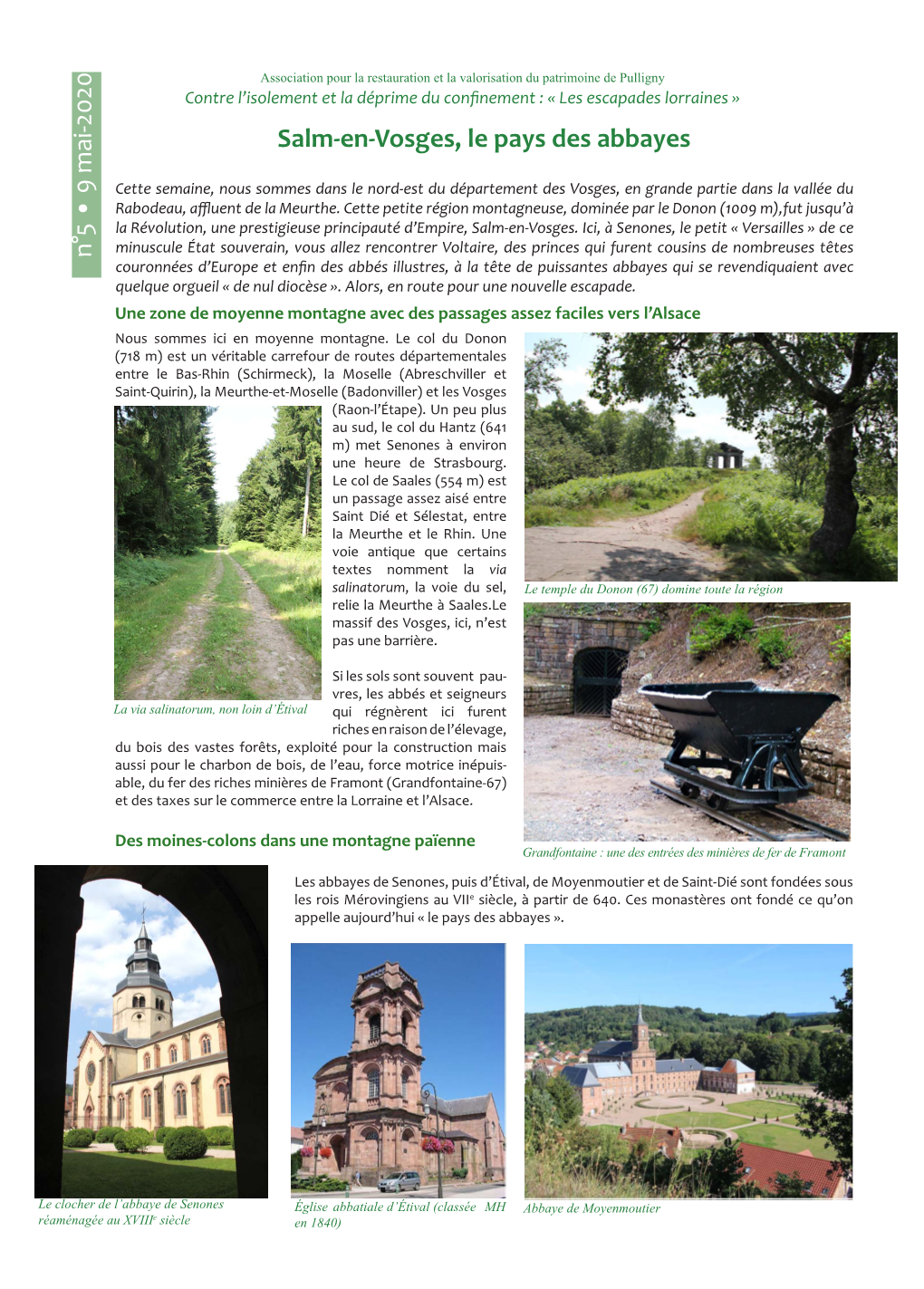 Salm-En-Vosges, Le Pays Des Abbayes