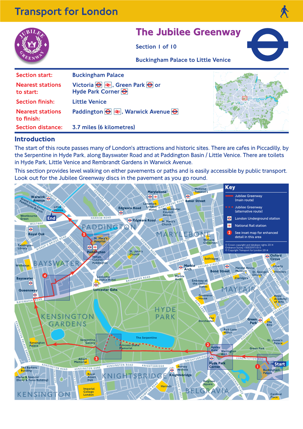 The Jubilee Greenway. Section 1 of 10