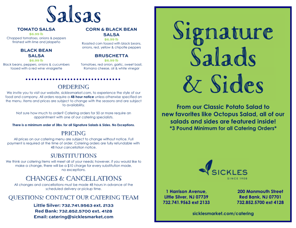 Salads & Sides by the Pound