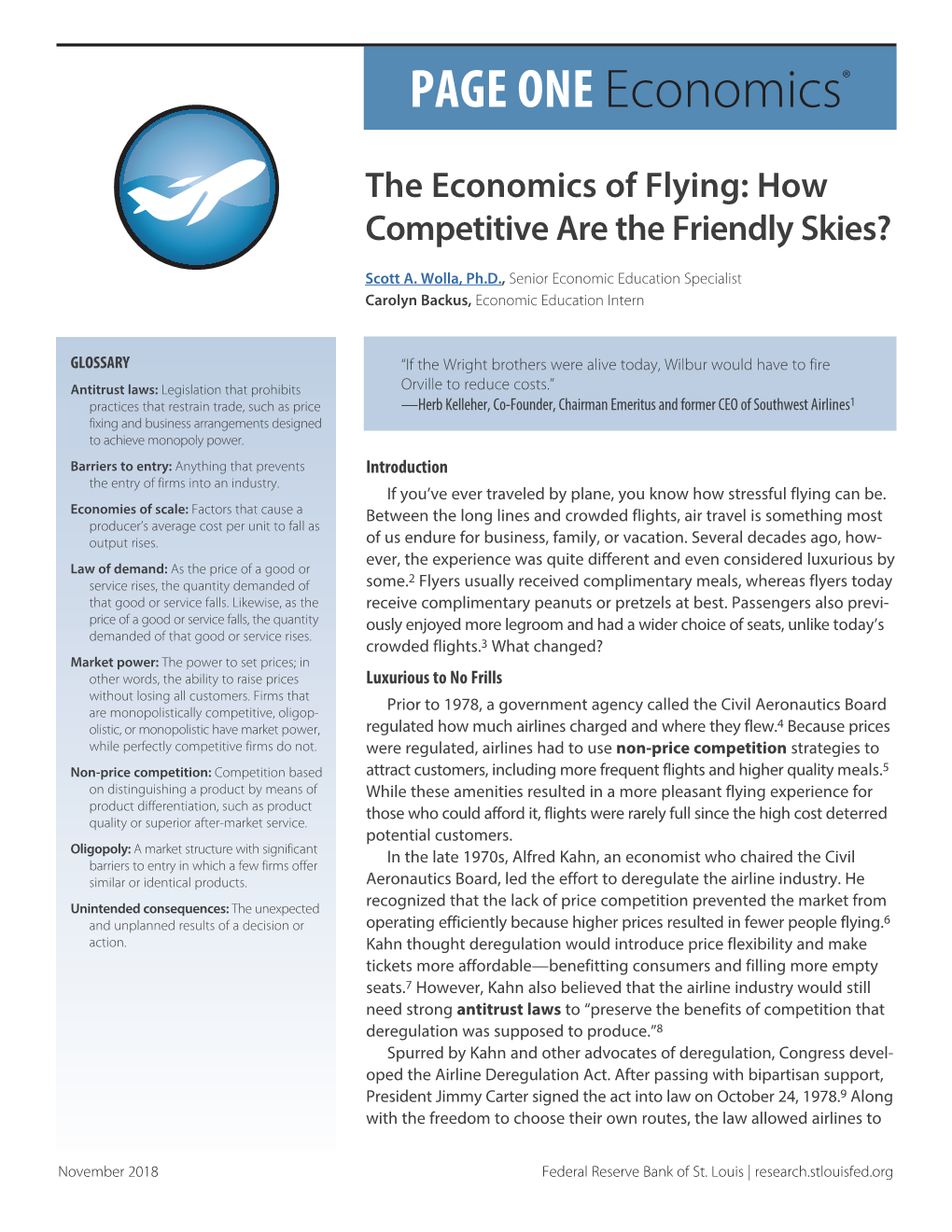 The Economics of Flying: How Competitive Are the Friendly Skies?