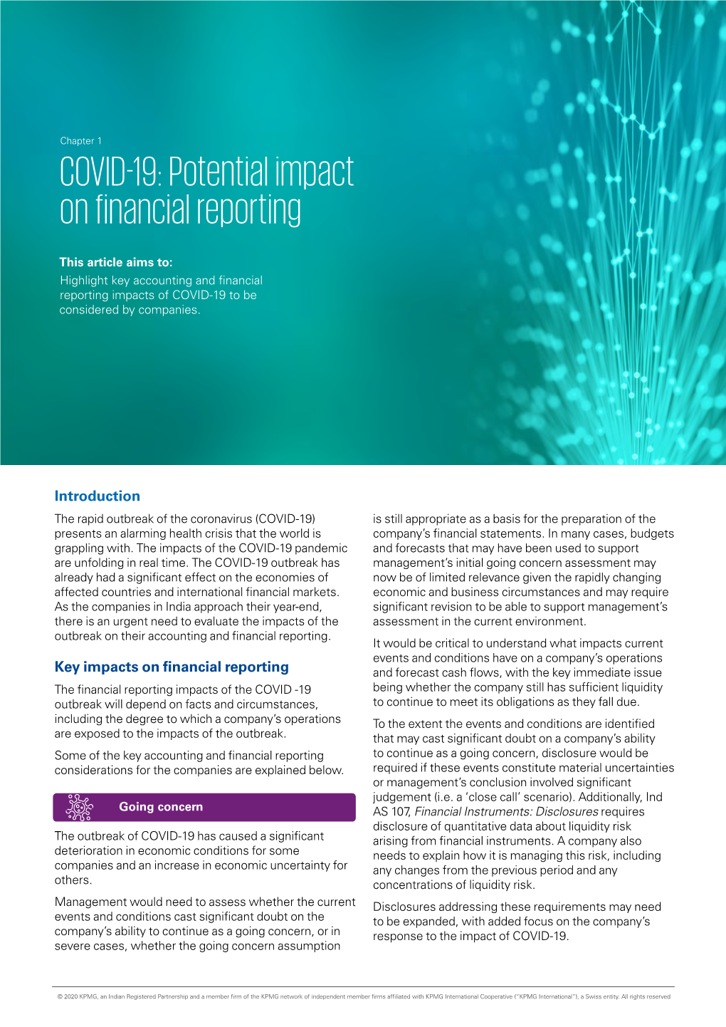 COVID-19: Potential Impact on Financial Reporting