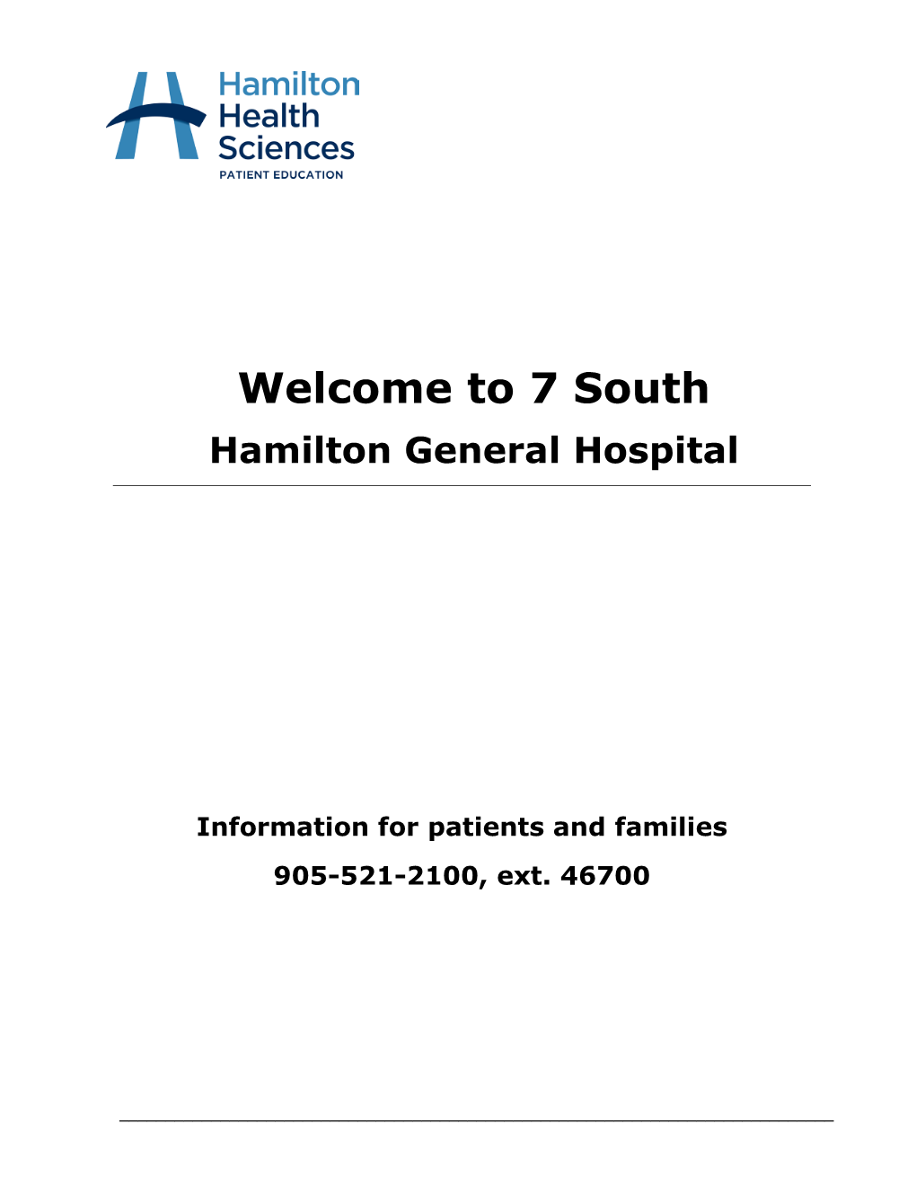 Welcome to 7 South – Hamilton General Hospital