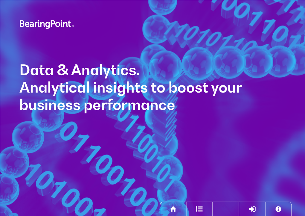 Data & Analytics. Analytical Insights to Boost Your Business Performance