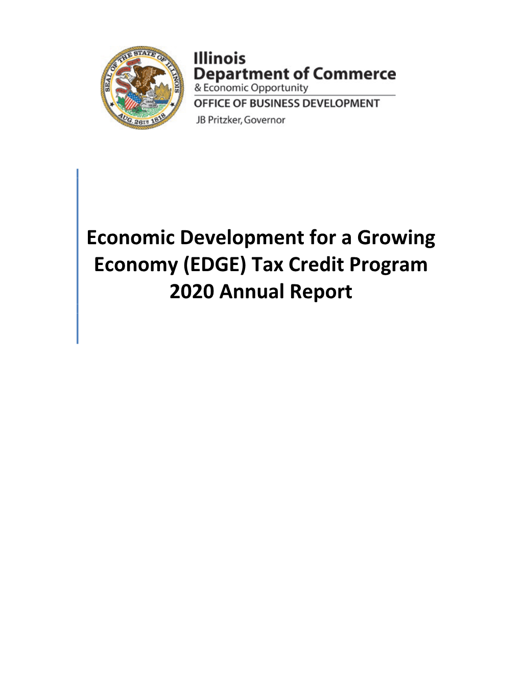 (EDGE) Tax Credit Program 2020 Annual Report