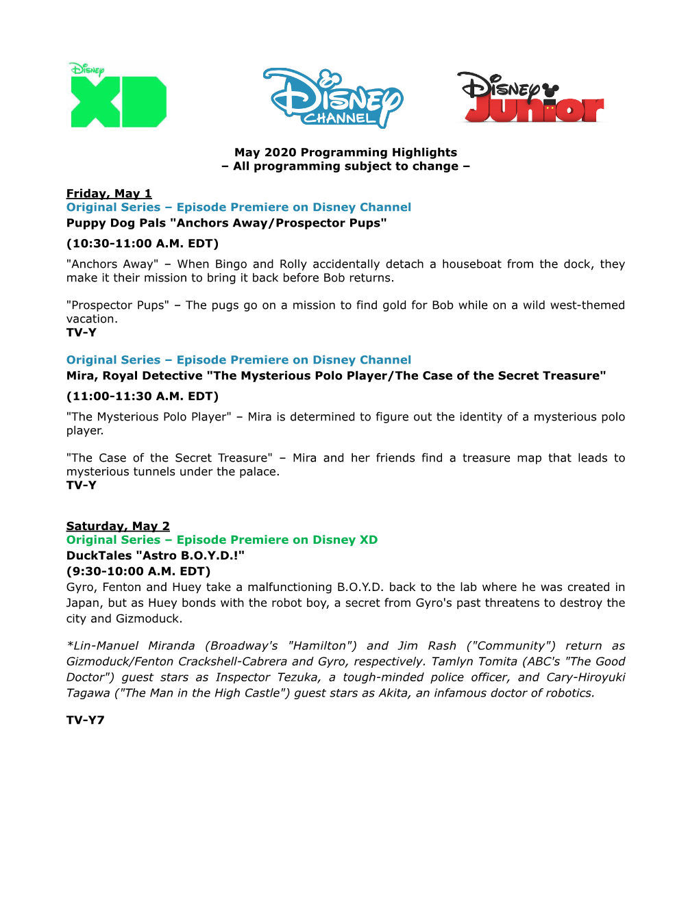 DC DXD DJ May 2020 Programming Highlights.Pages