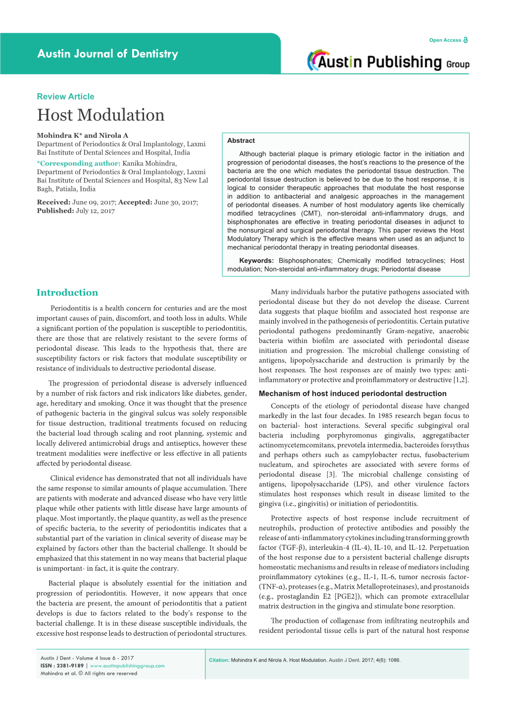 Host Modulation