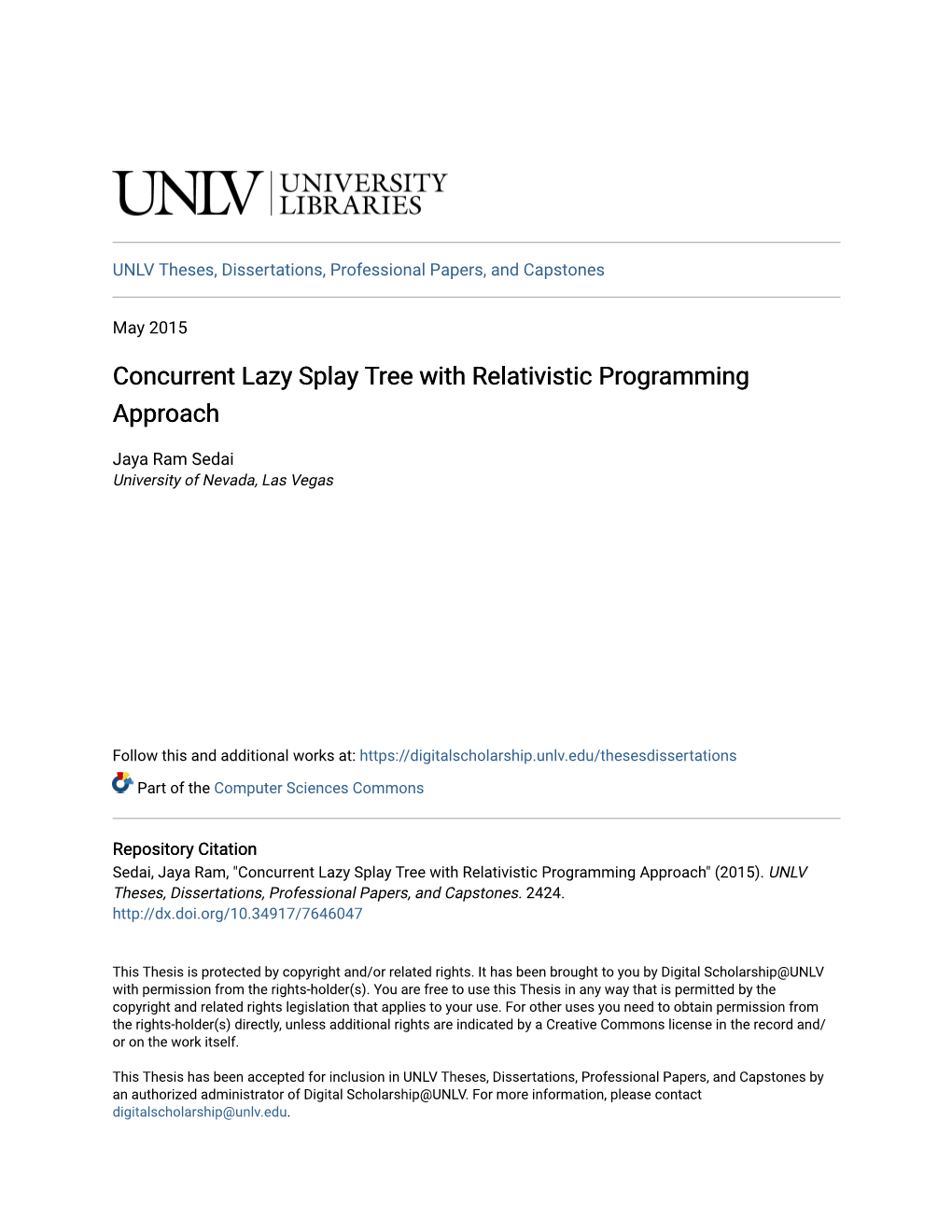 Concurrent Lazy Splay Tree with Relativistic Programming Approach