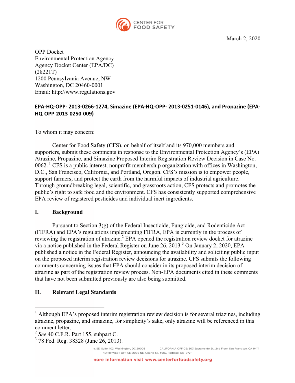 CFS Atrazine PIRRD Comments