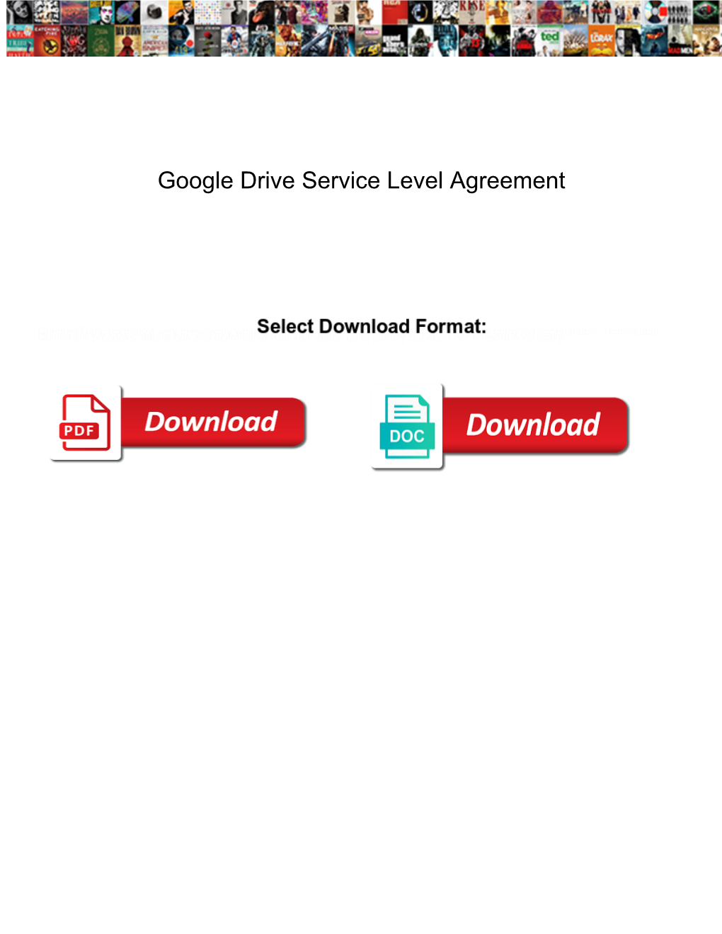 Google Drive Service Level Agreement