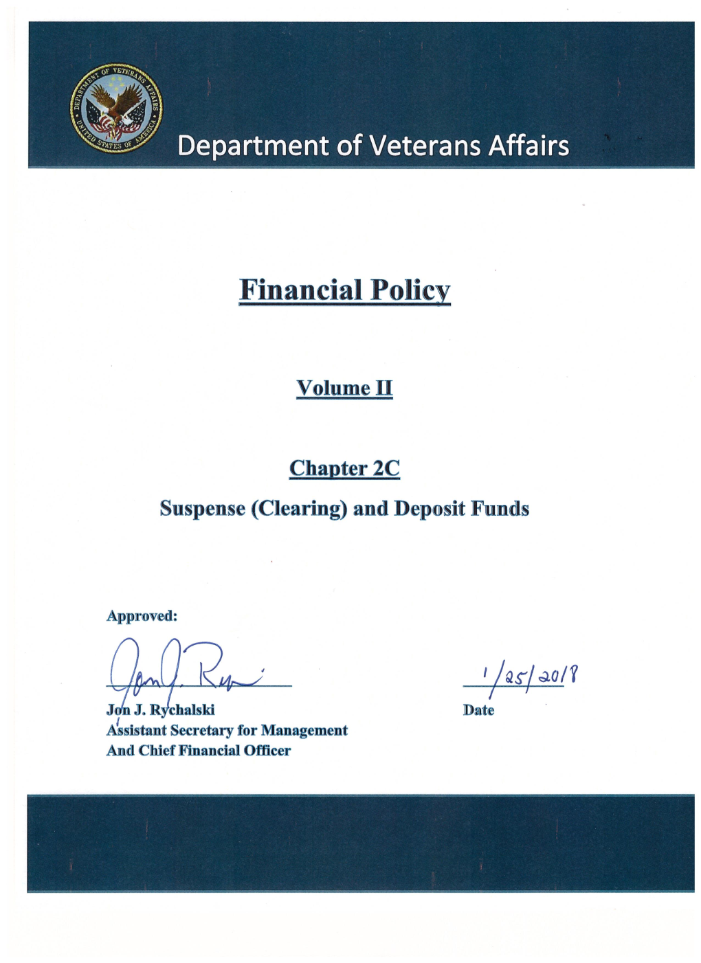 Volume II Chapter 2C, Clearing (Suspense) and Deposit Funds, August 2009