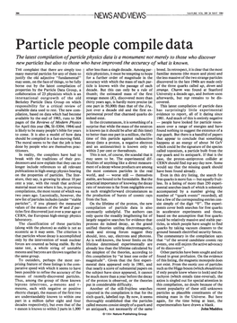 Particle People Compile Data