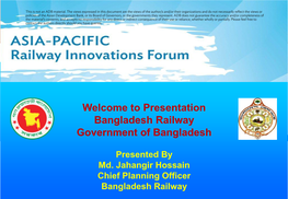 Bangladesh Railway Government of Bangladesh