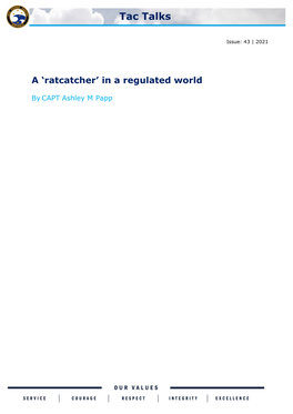 A 'Ratcatcher' in a Regulated World