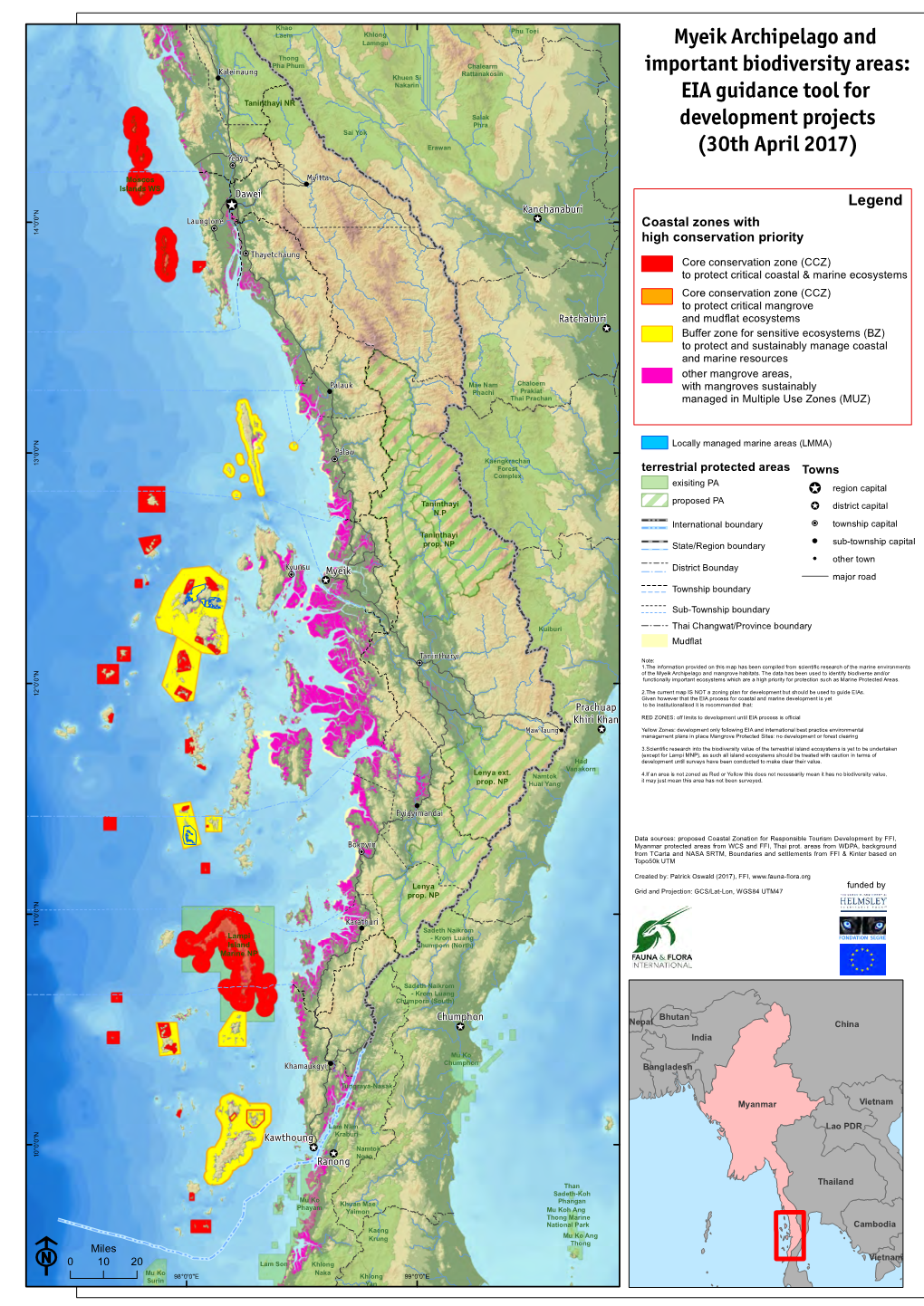 Myeik Archipelago and Important Biodiversity Areas