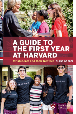 A Guide to the First Year at Harvard