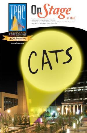 CATS • April 1-3, 2011 • TPAC’S Andrew Jackson Hall